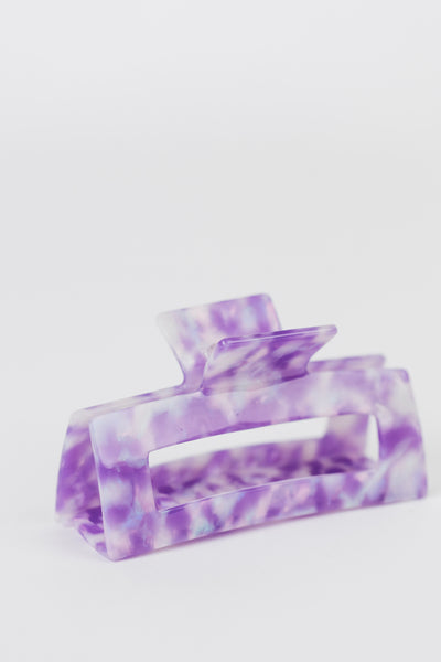 Jumbo Purple Marble | BFB Claw Clip
