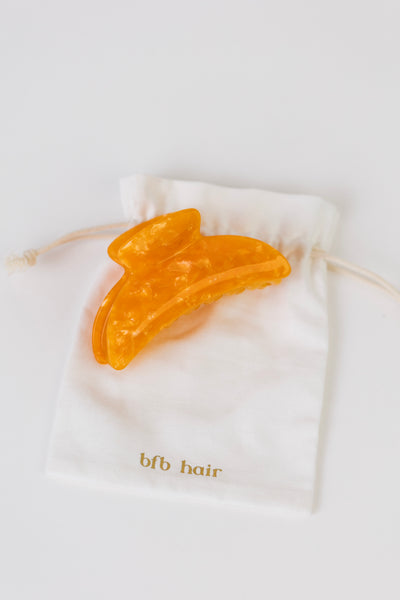 Medium Orange Marble | BFB Claw Clip