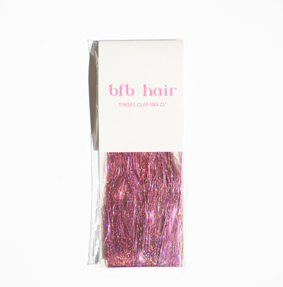 Pink | BFB Tinsel Clip-Ins