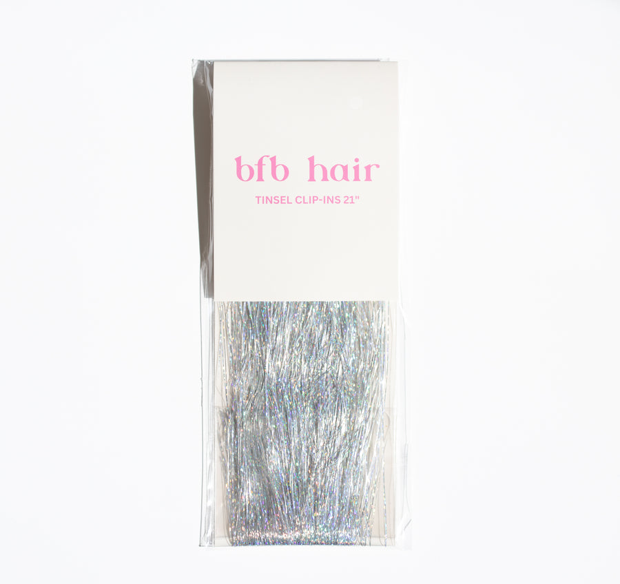 Silver | BFB Tinsel Clip-Ins – BFB Hair