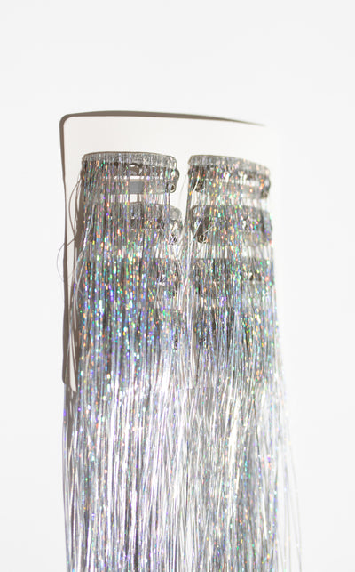 Silver | BFB Tinsel Clip-Ins